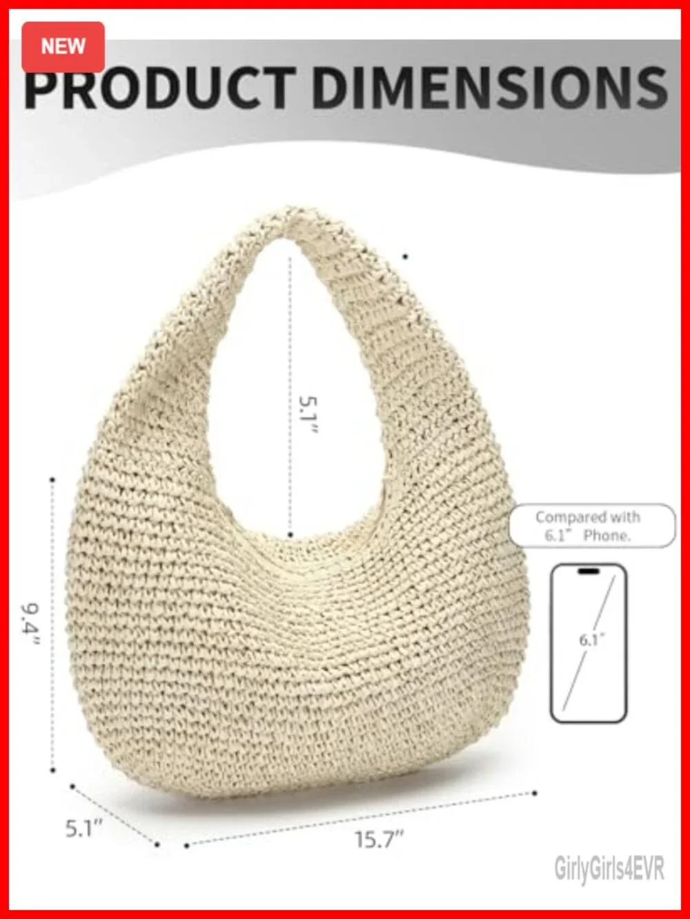 Handwoven Straw Hobo Bag, Bohemian Shoulder Purse, Summer Beach